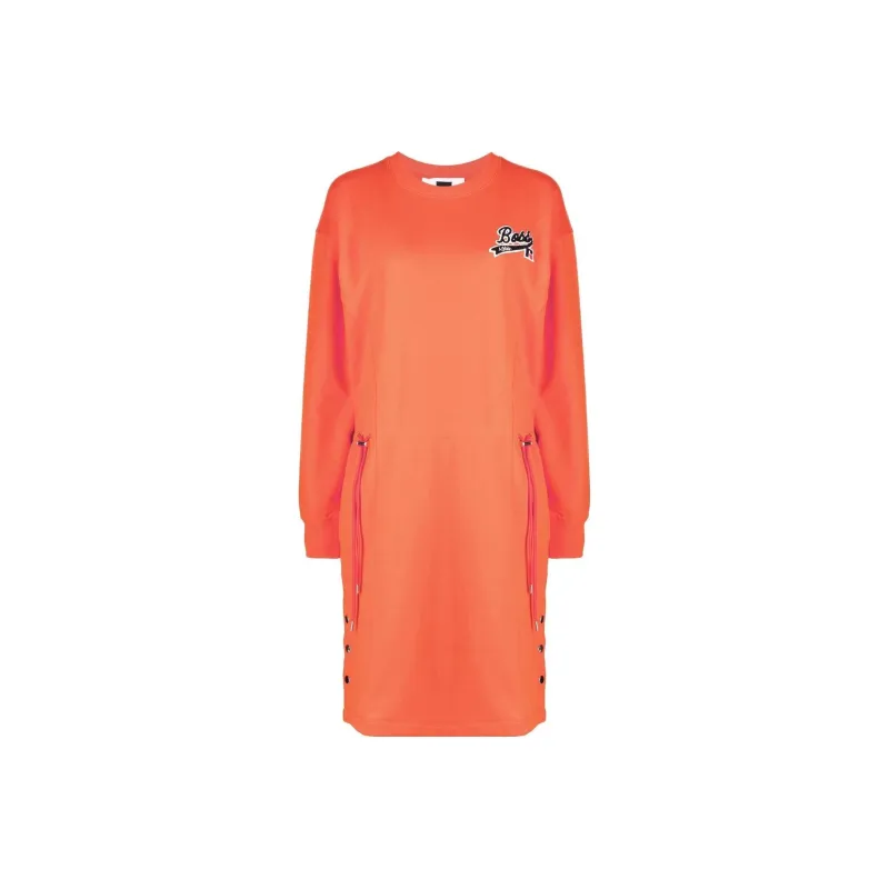 Russell Athletic X HUGO BOSS Long Sleeved Dresses Women's Orange Red-0