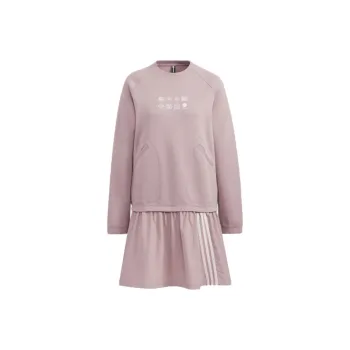 Adidas Neo Long Sleeved Dresses Women's Purple Pink
