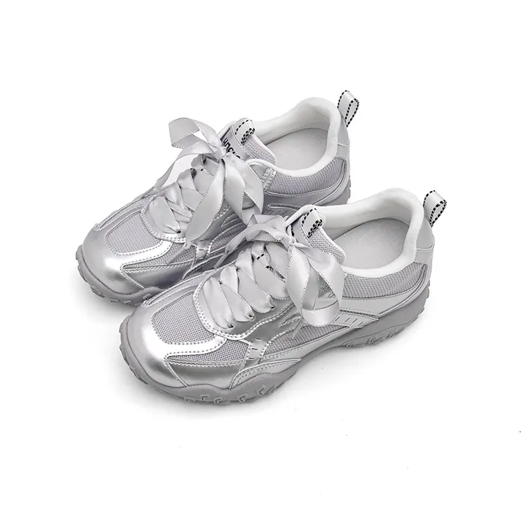 UNCLEWEN Slip Resistant, Breathable, Height Increasing Low Top Chunky Sneakers Women's-1