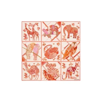 FERRAGAMO Silk, Mulberry Silk Scarves Women's Orange