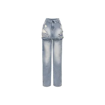 WooHa Straight Jeans Women's Blue