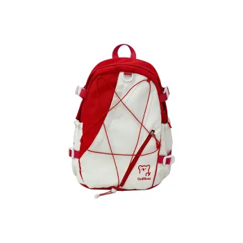 AIBAG Nylon Backpack Unisex Red/Purple & Yellow/Blue & Yellow/Black & Yellow/Blue & White