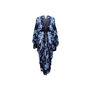 Camilla Floral-print Silk Kaftan