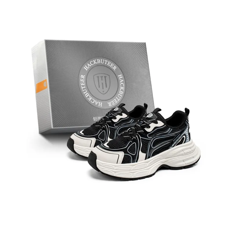 HACKBUTEER Low Top Chunky Sneakers Men's Box Included-4