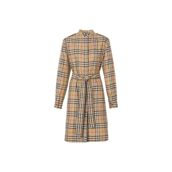 Burberry Aurelia Shirt Dress Beige
