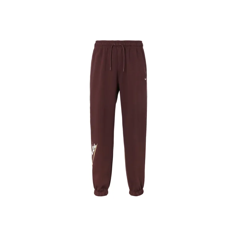 Nike Knitted Sports Pants Women's Burgundy-0