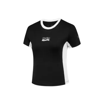 QIAODAN Sports Life Collection T Shirt Women's Black/Jordan White