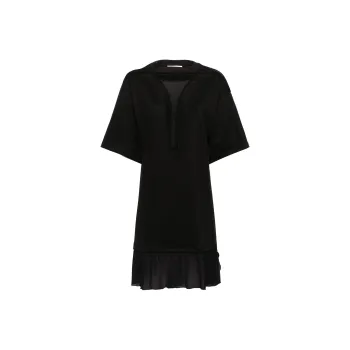 Victoria Beckham Frame Cut Out T Shirt Dress