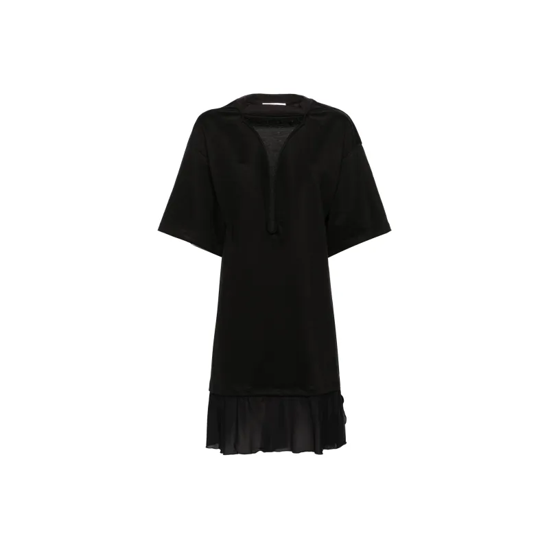 Victoria Beckham Frame Cut Out T Shirt Dress-0