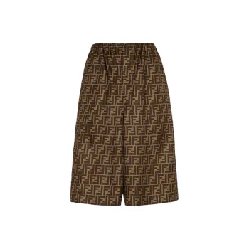 FENDI FF print Knee length Shorts