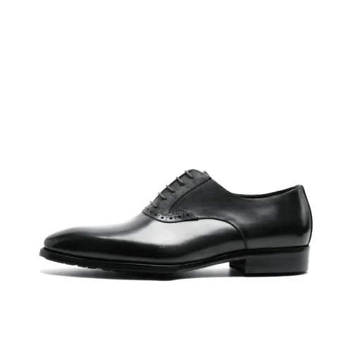 Bansley Dress Shoes Men Low Top Black