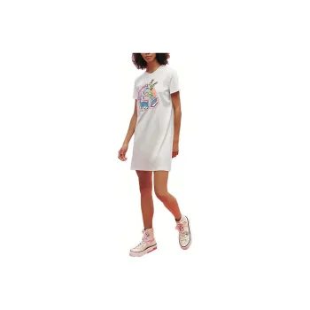 HERMES Short Sleeved Dresses Women's White