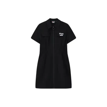 FILA Short Sleeved Dress Women's Jet Black