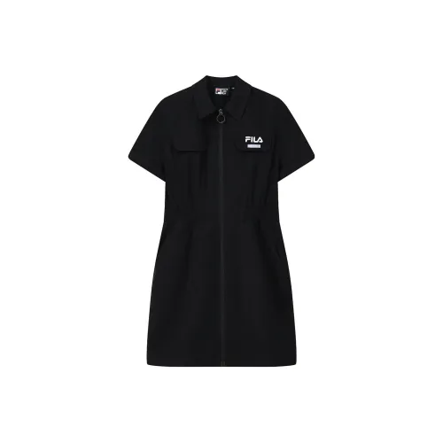 FILA Short Sleeved Dress Women's Jet Black
