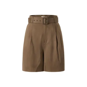 JZ Juzui Casual Shorts Women's Dark Coffee