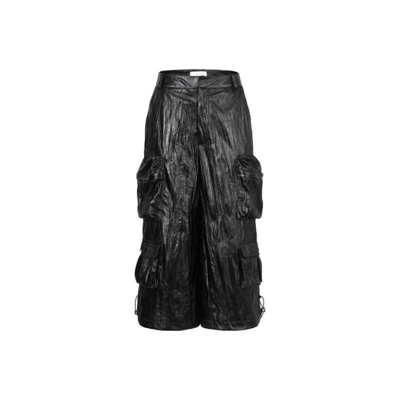 Three Quarters Casual Pants Women's Black-0