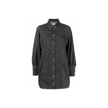 GANNI Long Sleeved Dresses Women's Black