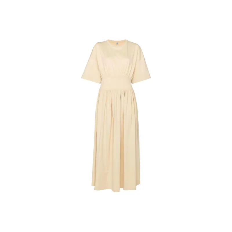 TOTEME Short-Sleeved Dresses Women's Light Beige-0
