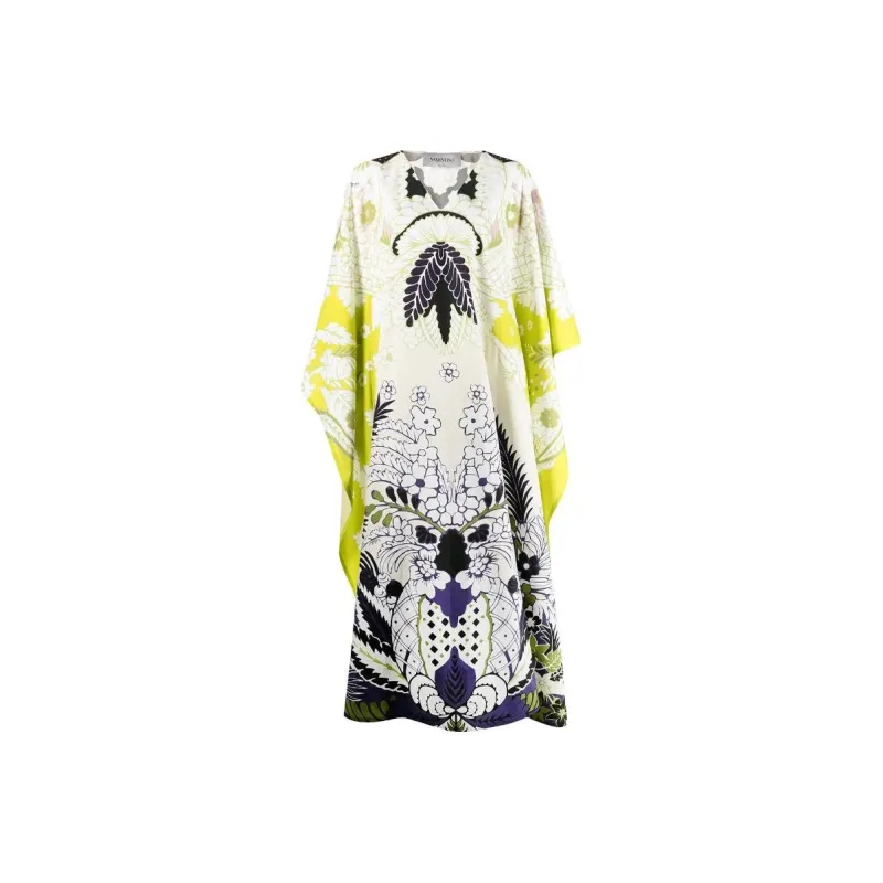 Valentino SS22 Short-Sleeved Dresses Women's Yellow-0