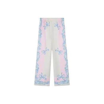 VERSACE Pattern Printed Wide Leg Trousers