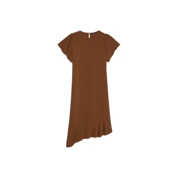 THEORY Short-Sleeved Dresses Women's Brown