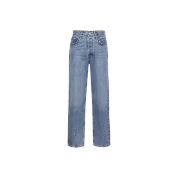 AGOLDE Mid Rise Straight Leg Jeans
