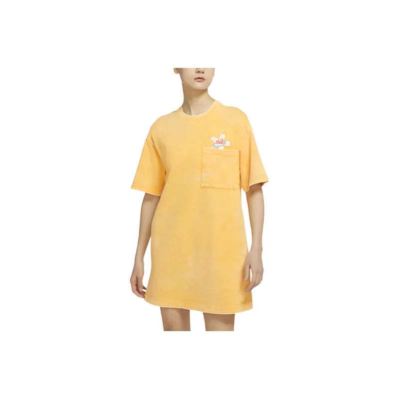 Nike Short Sleeved Dresses Women's Yellow-0
