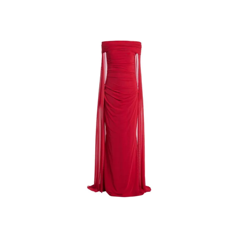 Talbot Runhof Off shoulder Gown-0