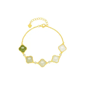 CHOW TAI SENG Hetian Jade Bracelets Green Jade Women's