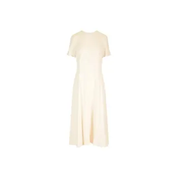 THEORY Crepe Flared Hem Midi Dress