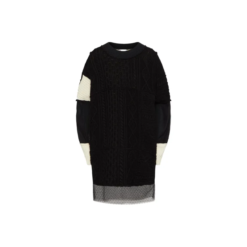 RED VALENTINO Long Sleeved Dresses Women's Black-0