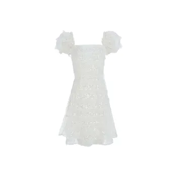 Marie Elie Short-Sleeved Dresses Women's White