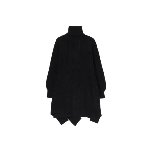 Yohji Yamamoto Roll Neck Asymmetric Long Sleeved Jumper