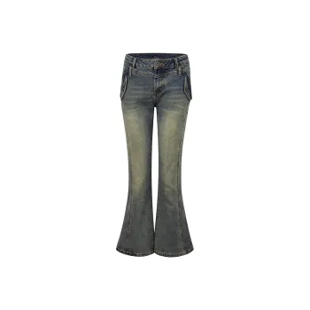 Ariseism Low Rise Bootcut Jeans For Women's Fall New Arrival Low Rise Slimming Casual Pants Women's