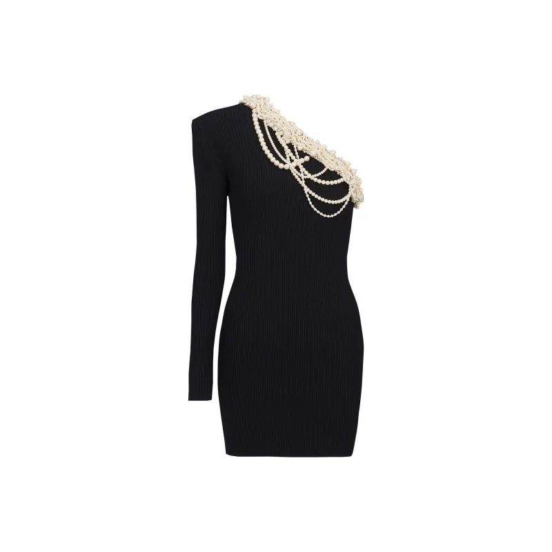 BALMAIN Long-Sleeved Dresses Women's Black-0