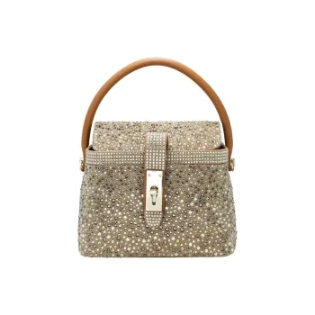 URANOLITH Cow Split Leather Shoulder Bag, Crossbody Bag, Handbag Women's Amber Yellow