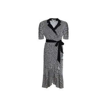 BESIONIA SS22 Short Sleeved Dresses Women's Black White