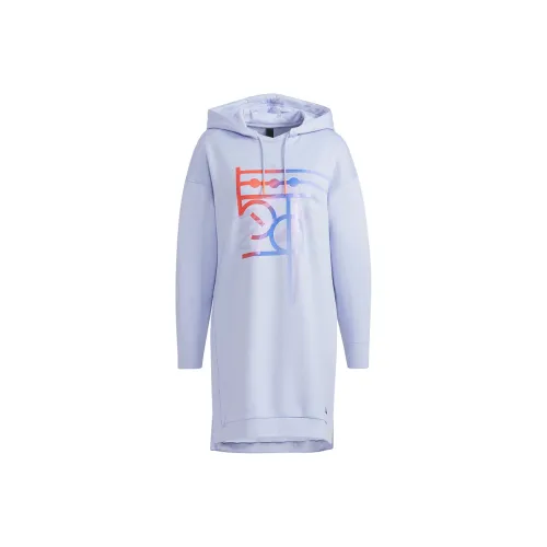 Adidas Long Sleeved Dresses Women's Lilac