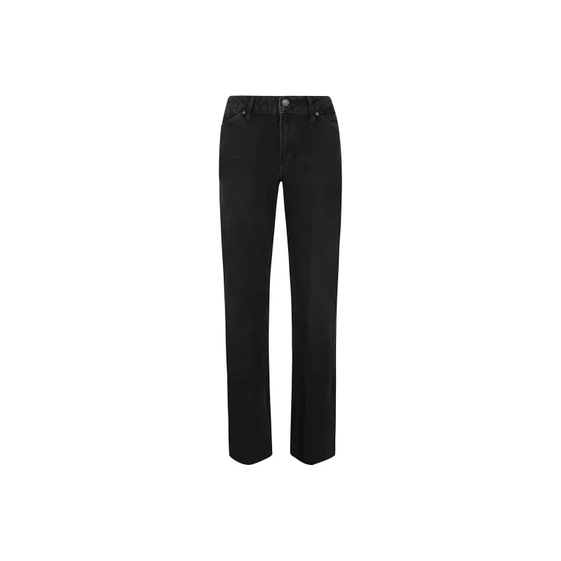 PAIGE Sonja Distressed Wide leg Jeans-0