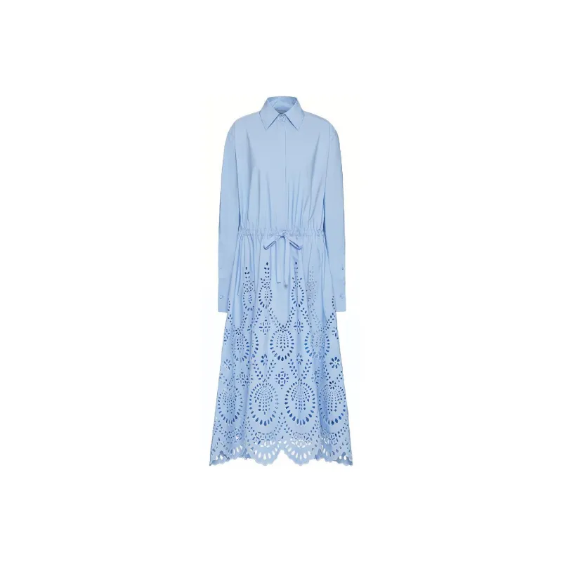 Valentino Long-Sleeved Dresses Women's Blue-0