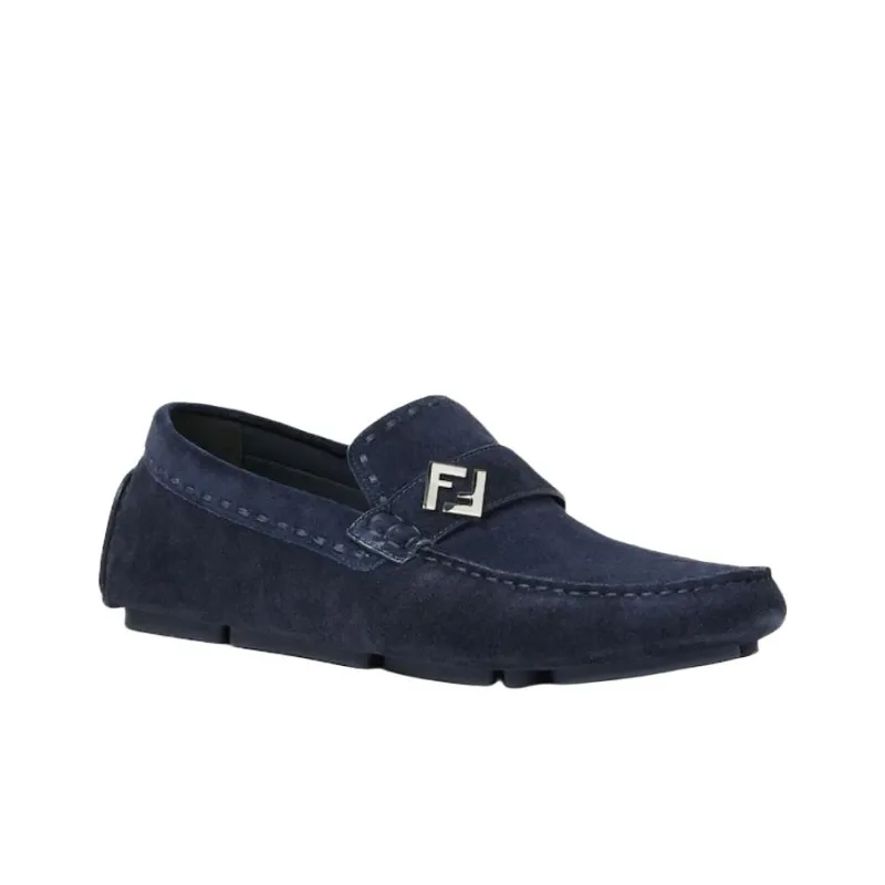 FENDI FF Casual Shoes Men's Marine Blue-2
