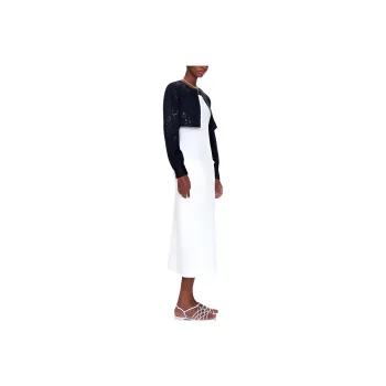 CHANEL SS21 Long Sleeved Dress Women's White