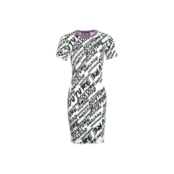 VERSACE JEANS COUTURE Short-Sleeved Dresses Women's White