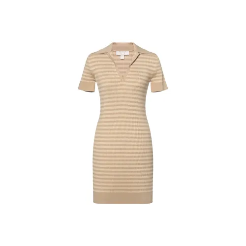 MICHAEL KORS Short Sleeved Dresses Women's Khaki
