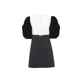 MIU MIU Short Sleeved Dresses Women's Black
