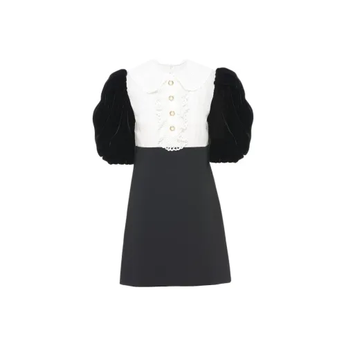 MIU MIU Short Sleeved Dresses Women's Black