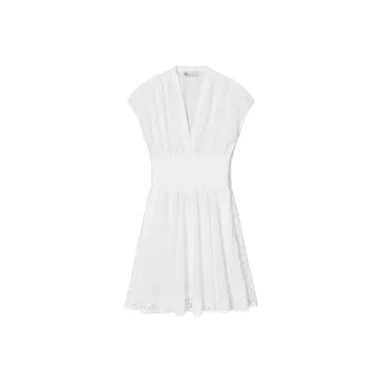 TORY BURCH Short Sleeved Dress Women's White