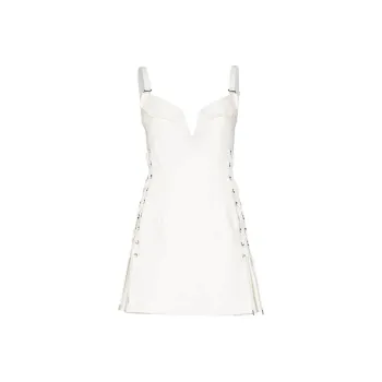 DION LEE Sleeveless Dresses Women's White