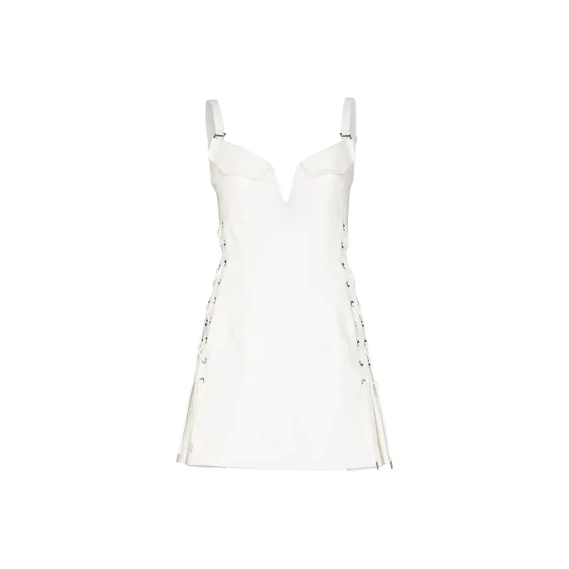 DION LEE Sleeveless Dresses Women's White-0