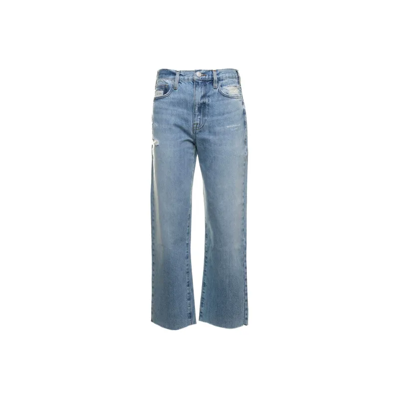 FRAME Le Jane Cropped Straight Leg Jeans-0